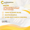 Master Classe di Concorso A11 / A12 / A13 / A22 - Discipline Socio-Letterarie e Storico-Geografiche