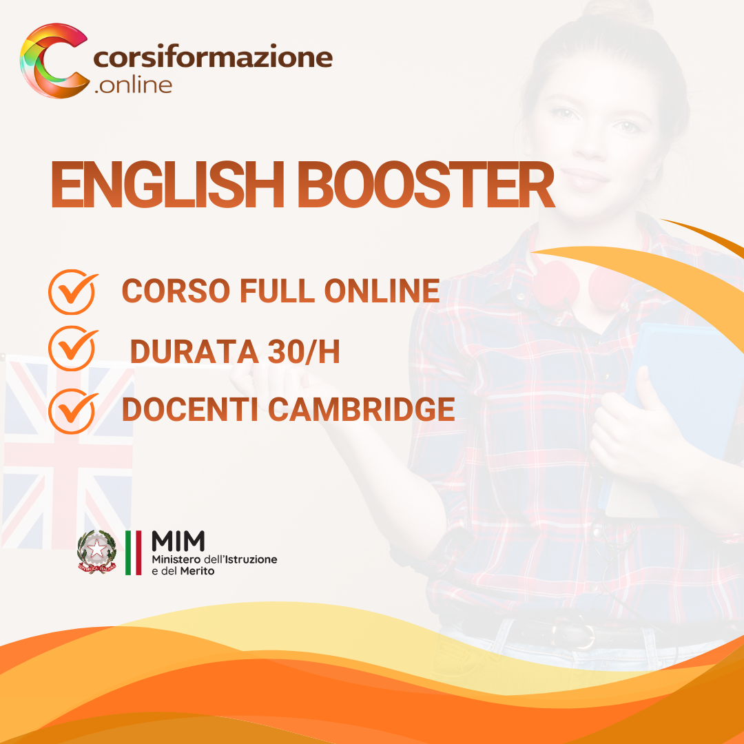 English Booster – Potenziamento Online di Pronuncia & Speaking (30 ore)