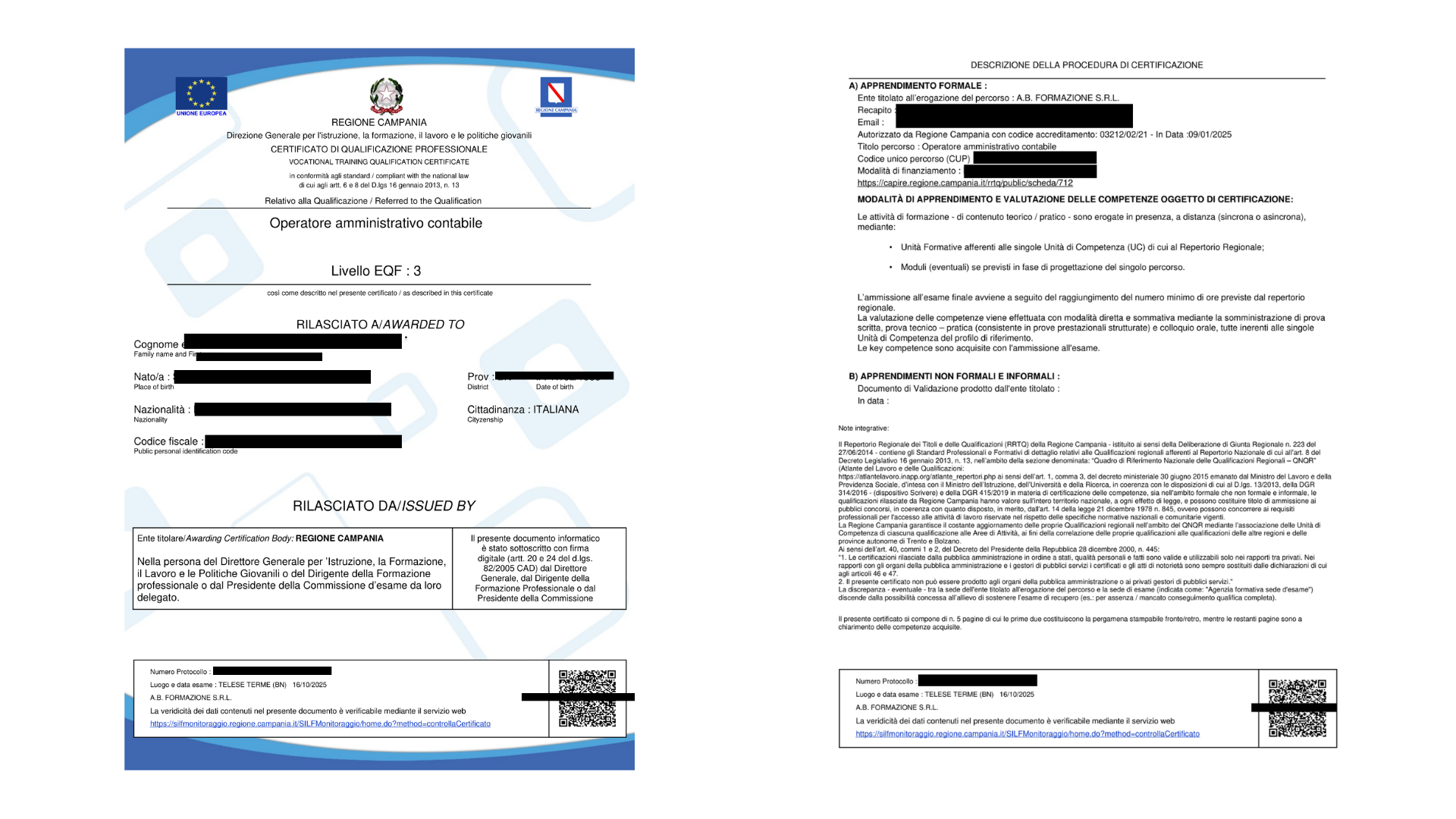 Corso Operatore Amministrativo Contabile - Graduatoria ATA 1.5 Punti